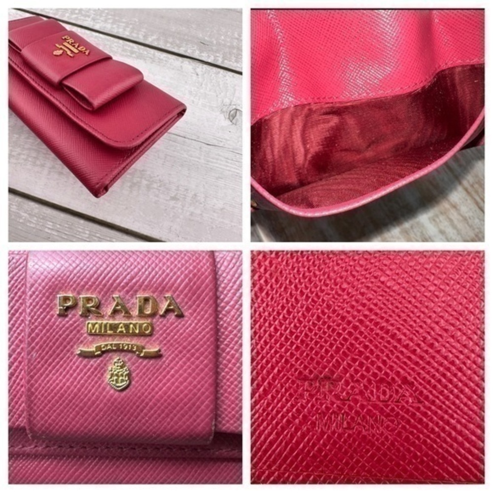 EXCELLENT CONDITION Authentic Prada Saffiano Key Pouch. Color: Pink. - Picture 12 of 14